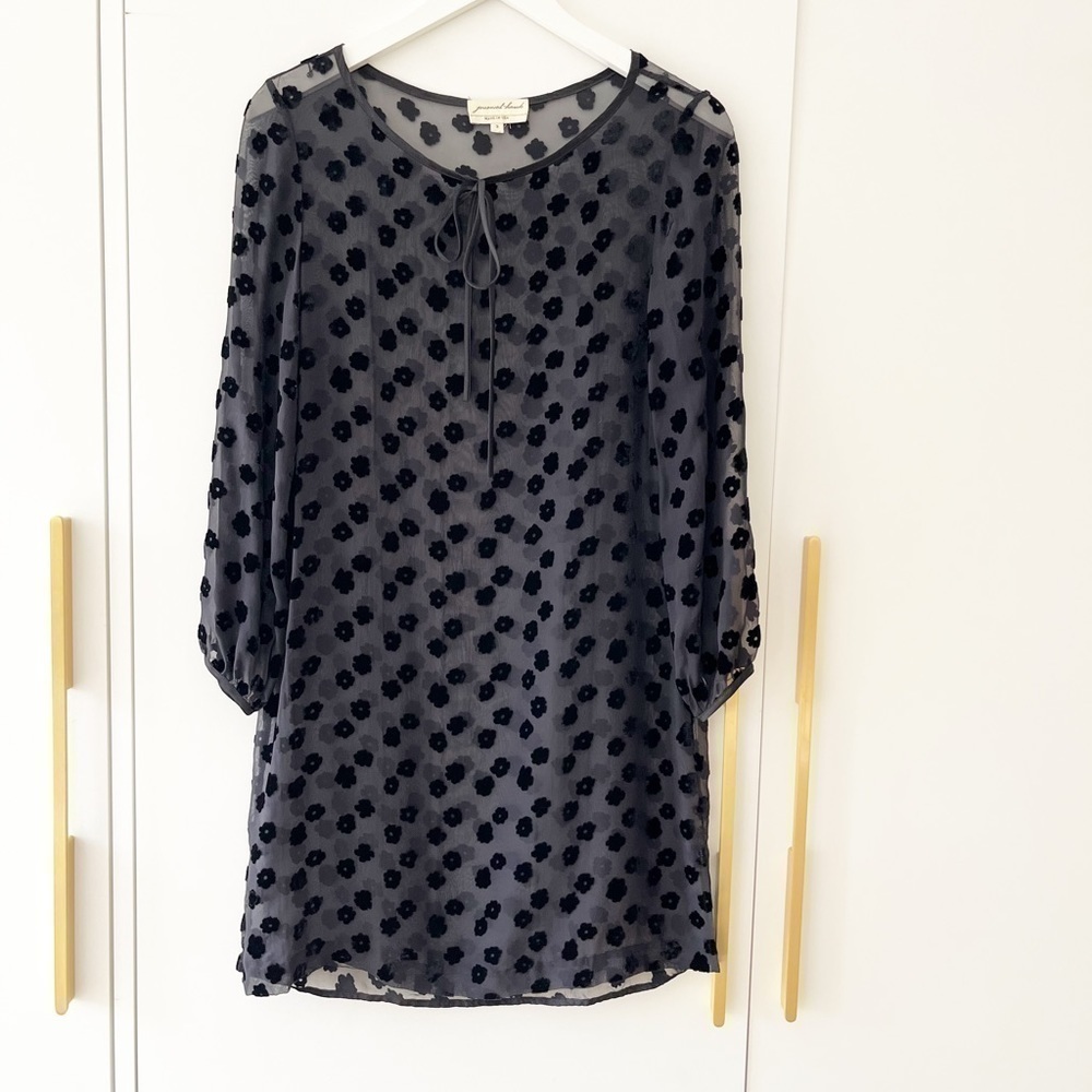 Jovovich-hawk Sheer patterned dress